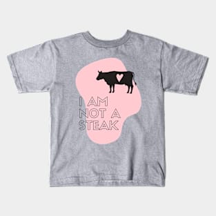 Vegan Gift Idea Love Cows No Meat Kids T-Shirt